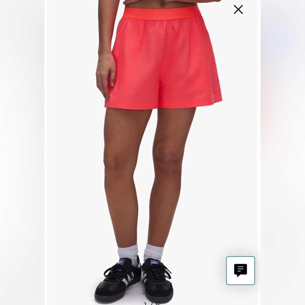 Good American Coral Athletic Shorts